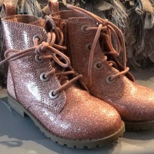 COPY - Pink Glitter Combat Boots